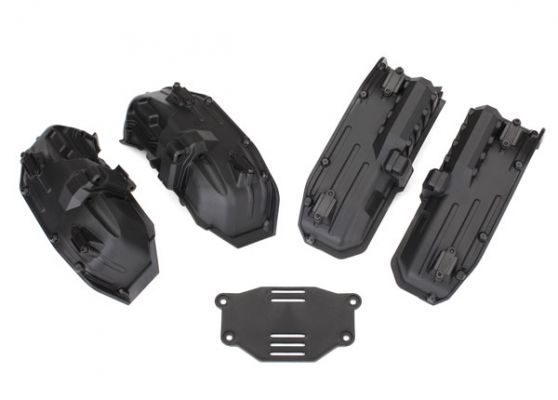 Traxxas 8080X Fenders, Inner (Narrow), Front & Rear (For Clipless Body Mounting)