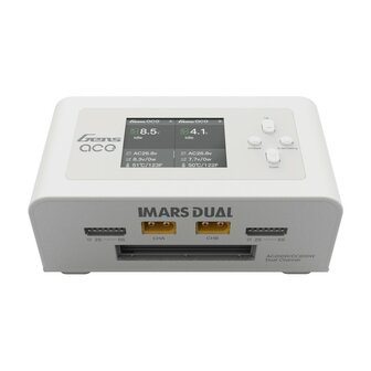 Gens Ace Imars Dual smart charger 7 - 30v wit