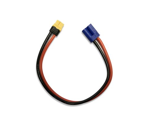 YELLOWRC XT60 FEMALE TO EC5 CHARGE CABLE 12AWG 300MM YEL6022