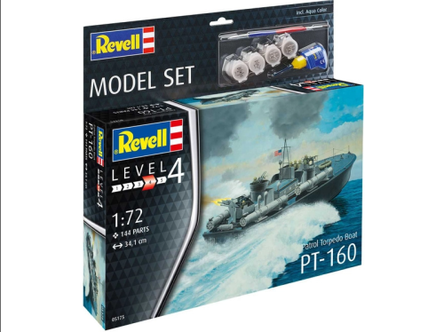 Revell 65175 Patrol Torpedo Boat PT - 160 incl. lijm, verf en kwast