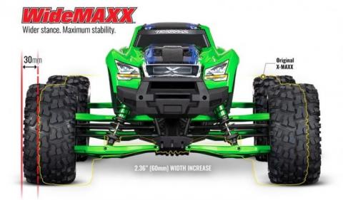Traxxas 7895g Suspension Kit X Maxx 8S WideMaxx groen