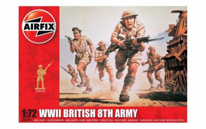 af00709 WWII British 8th Army 1:76