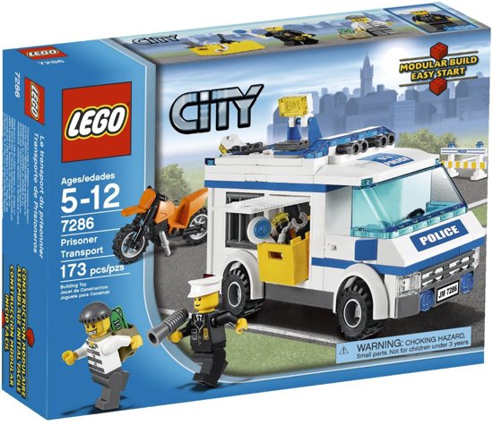 Lego 7286 politie gevangenentransport