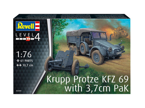 Revell 03344 Revell 03344 Krupp Protze KFZ 69 With 3,7cm Pak