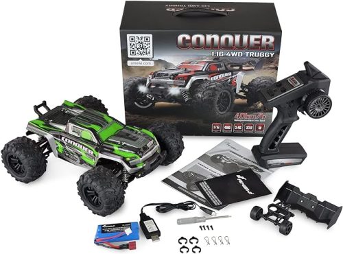 Amewi 22604 Conquer Race Truggy Brushed 40km/h 4WD 1:16 RTR groen