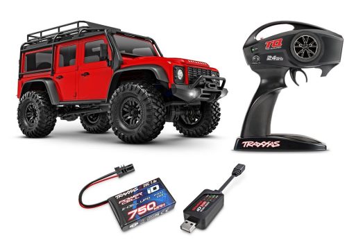 Traxxas 97054-1 TRX-4M 1/18 Land Rover Defender Crawler 4WD RTR - Rood