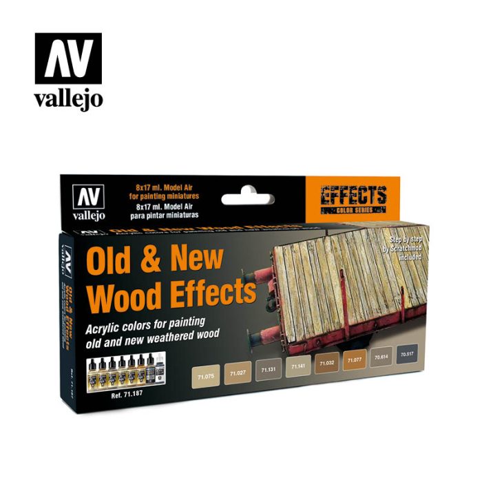 vallejo 71187 MODEL AIR old & new wood effects