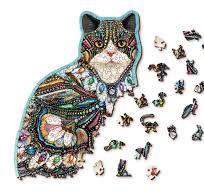Wooden Puzzle NEW The Jeweled Cat 250 st