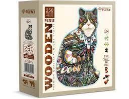 Wooden Puzzle NEW The Jeweled Cat 250 st