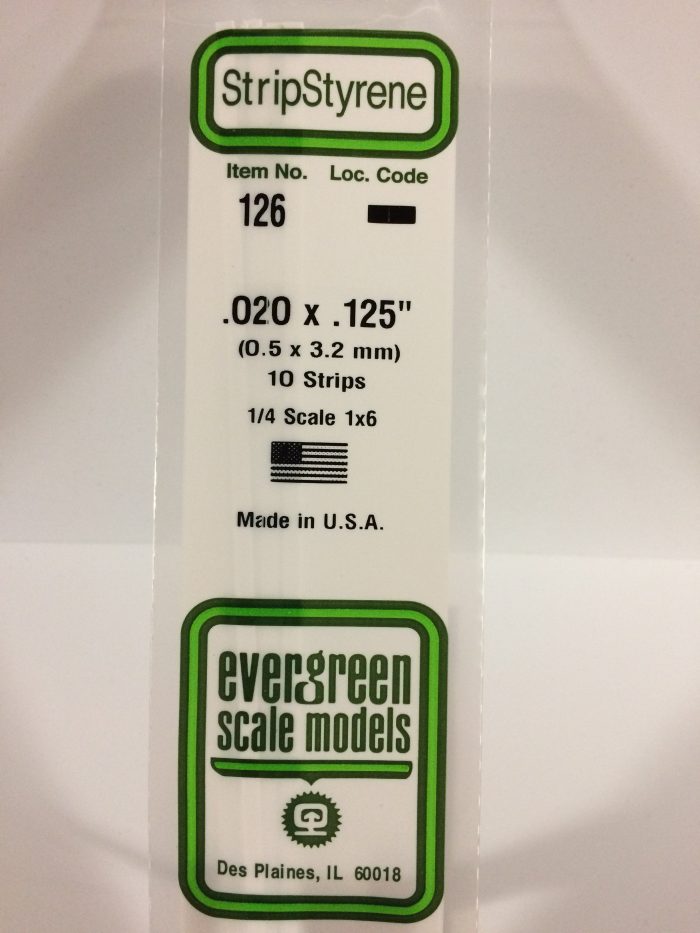 evergreen 126 strip 0.5x3.2
