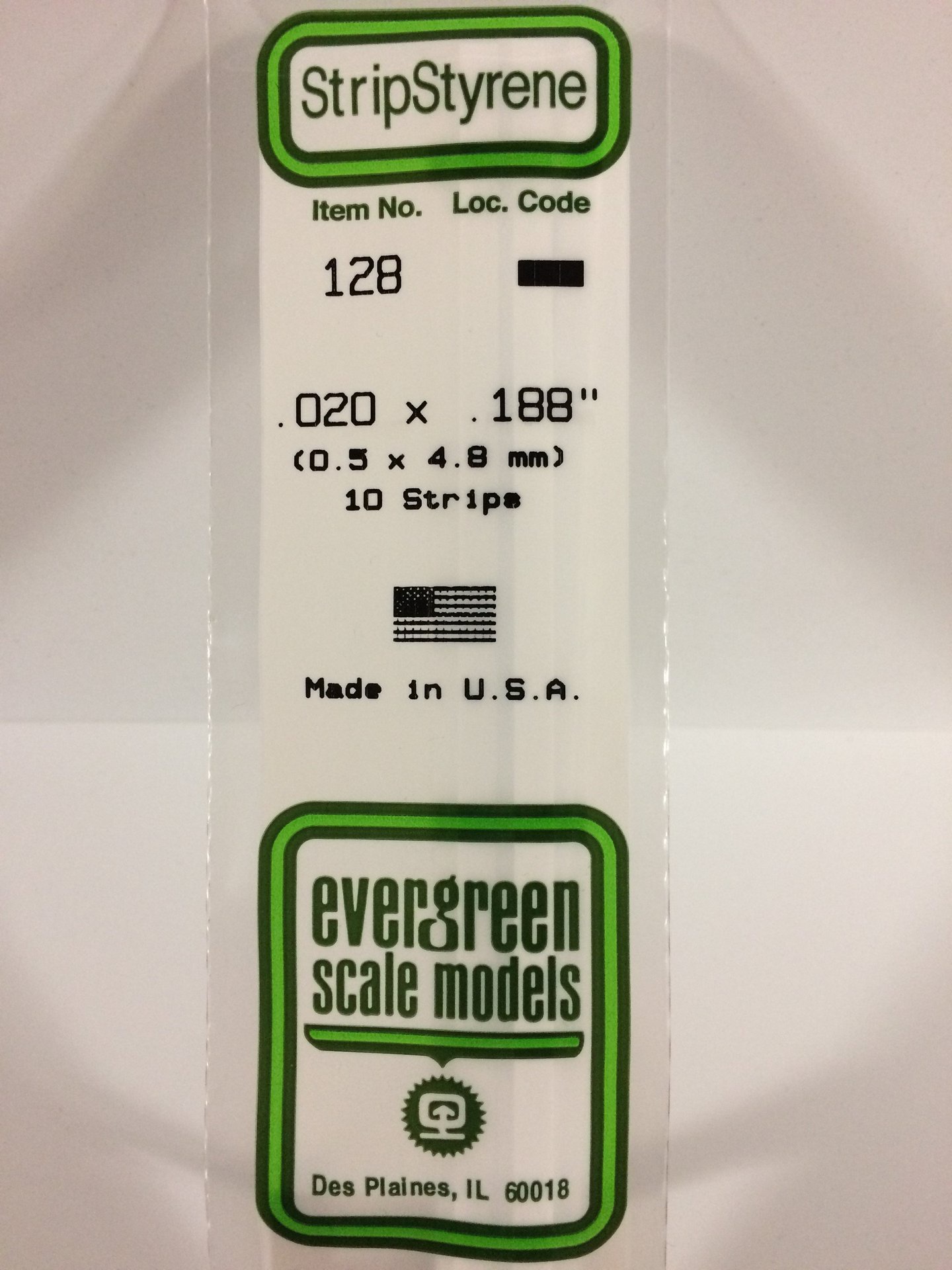 evergreen 128 strip 0.5x4.8