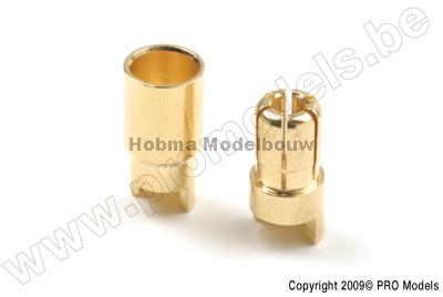 gf-1000-007 6.0mm goudstekker, man+vrouw. (4paar)