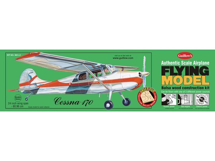 guillow's 302 LC CESSNA 170 61CM flying model