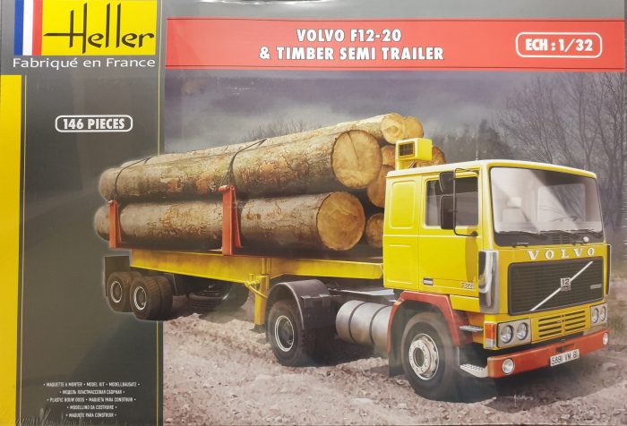 Heller 81704 Volvo F12-20 Timber Semi Trailer
