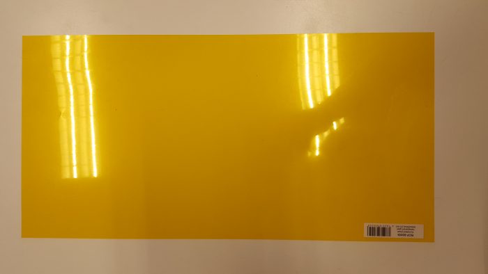 RCP-93025 Kunststof plaat geel transparant