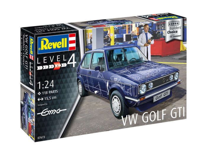 Revell 07673 VW GOLF GTI "BUILDERS CHOICE"