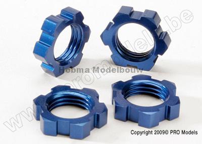 traxxas 5353 Wheel nuts, splined, 17mm (blue-anodiz