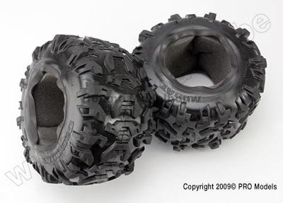 traxxas 5670 Tires, Canyon AT 3.8" (2)/ foam insert