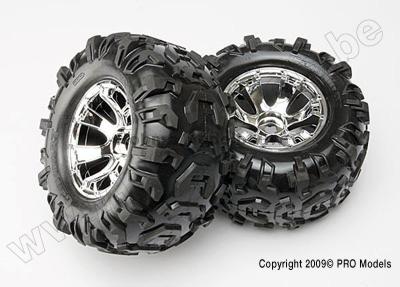 traxxas 5673 Tires & wheels, assembled, glued (Geod