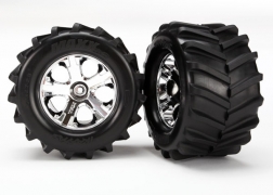 traxxas 6771 Tires/Wheels Assembled Glued 2.8" (2) Stampede 4x4