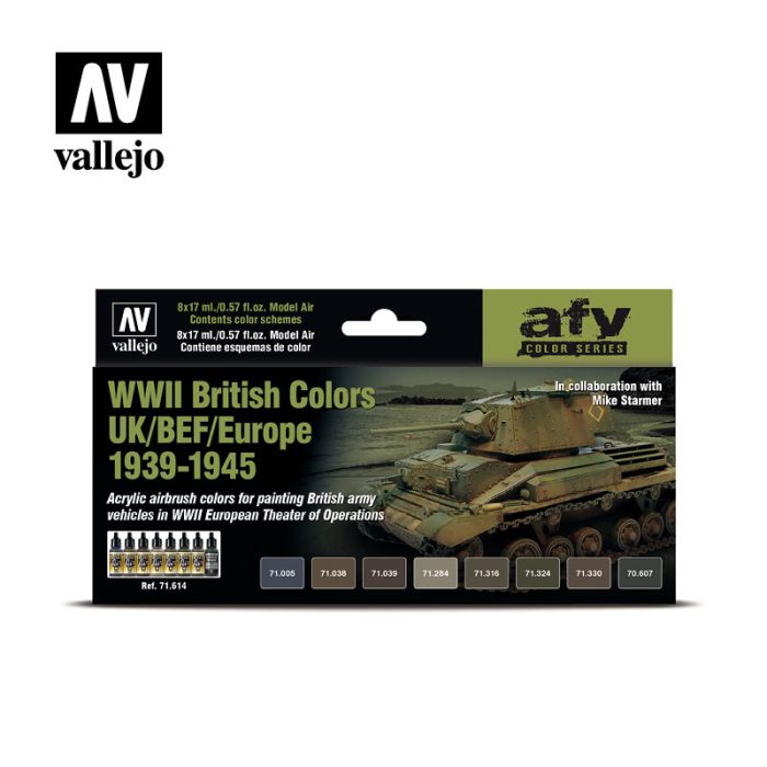 vallejo 71614 WWII British Colors UK/BEF/Europe 1939-1945