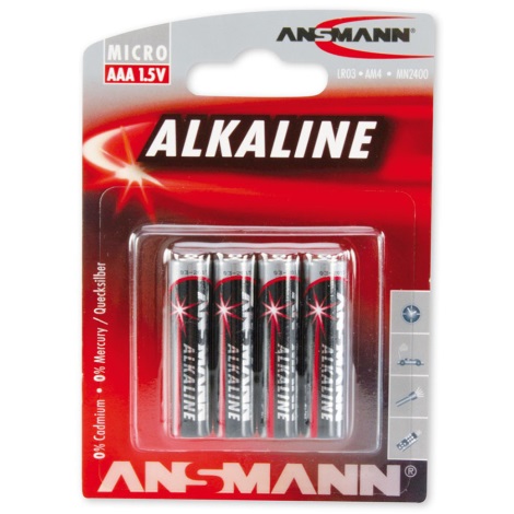 Alkaline Red 1.5V Batterij AAA 4 st