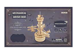 Robotime AMK41 Airplane Control Tower Mechanical Music Box