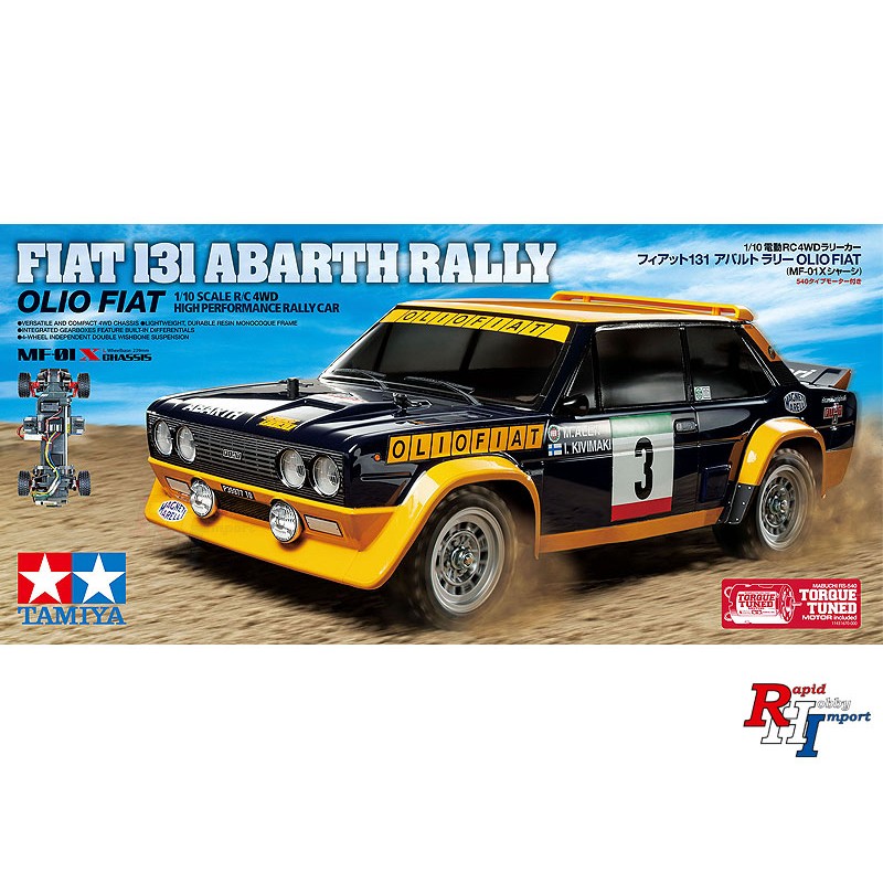 Tamiya 58723 Fiat 131 Abarth Rally Olio Fiat (MF-01X)