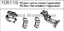 carson 105119 CV-10 CR-Box/Servohalter/ Upper-Deck