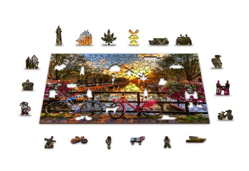 Wooden Puzzle Bicycles of Amsterdam 1010 pcs