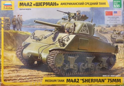 Zvezda 3702 M4A2 Sherman 75mm